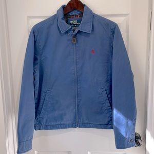 Polo Ralph Lauren Lined Chino Jacket Blue Small Exterior/Interior pockets